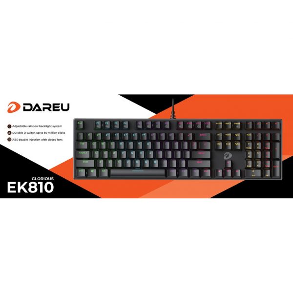 BÀN PHÍM CƠ DARE-U EK1280S BLACK - BROWN SWITCH NEW