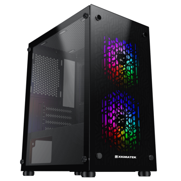 VỎ CASE XIGMATEK NYM (2 FAN- RGB-MATX) NEW