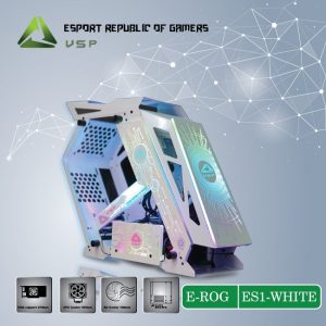 VỎ CASE VSP E-ROG ES1 GAMING WHITE NEW NO FAN