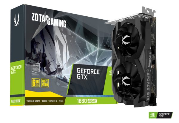 VGA ZOTAC GAMING GeForce GTX 1660 SUPER Twin Fan 6GB 192-bit GDDR6 BH T05/2025