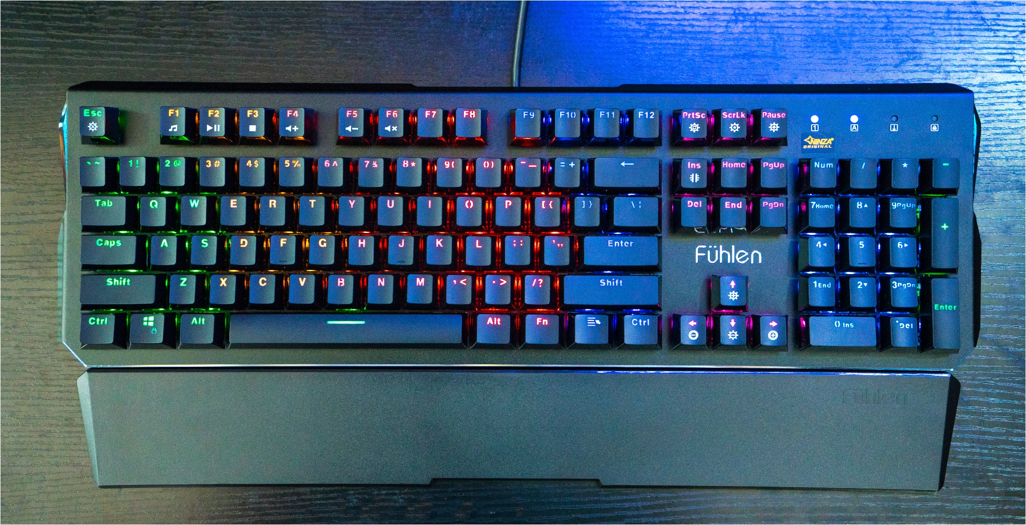 Mua Bàn phím cơ Gaming Fuhlen Eraser - Fuhlen E - Led Rainbow - Black Blue  switch - - Hàng Chính Hãng | Tiki