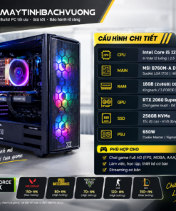 PC GAMING B760/I5 12400F/RTX 2060S (VGA qua sử dụng - Linh kiện còn lại All NEW)