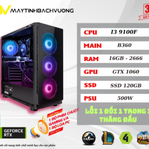 PC Cũ B360/I3 9100F/1060 3G