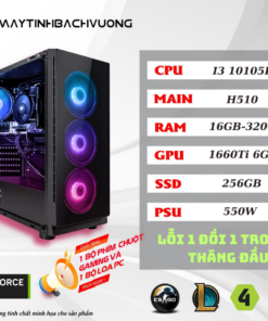 PC GAMING H510/I3 10105F/1660Ti (VGA qua sử dụng - Linh kiện còn lại All NEW)