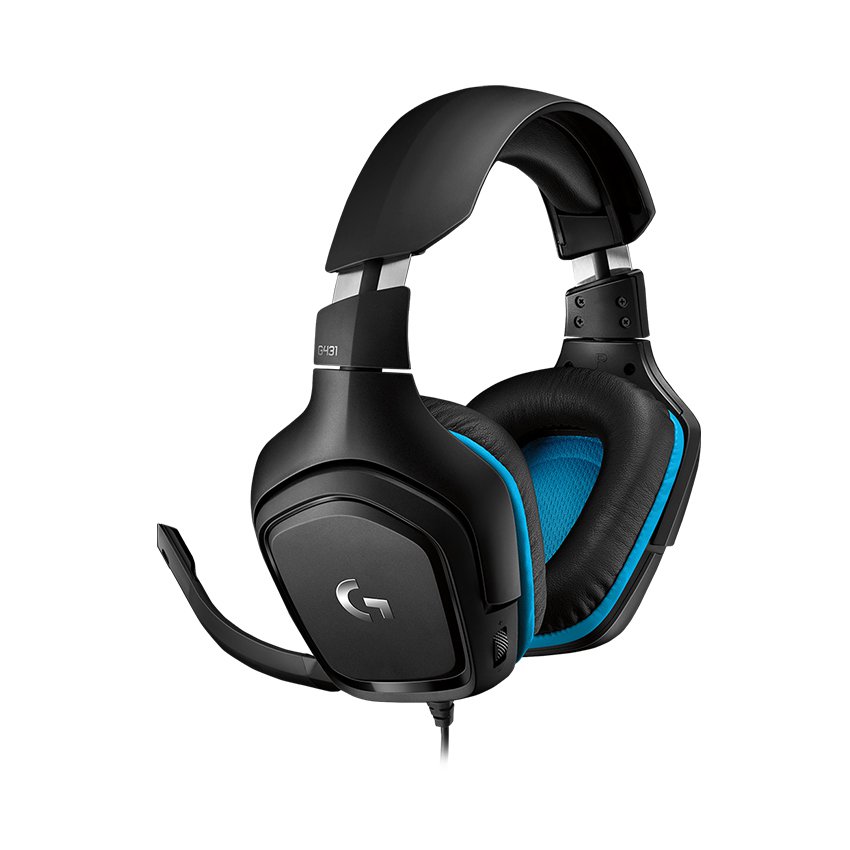 Tai Nghe Logitech G432 7.1 Surround Sound Gaming Headset Black