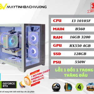 PC GAMING B560M-I3 10105F–RX 580 8GB (Linh Kiện All NEW)