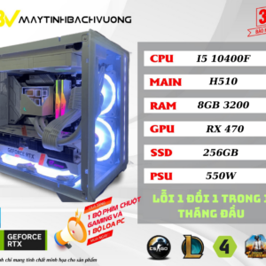 PC GAMING H510/I5 10400F/RX 470 8GB (All NEW)