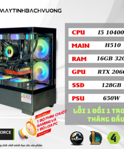 PC GAMING H510M-I5 10400F–RTX 2060S 8GB (VGA qua sử dụng-Linh kiện còn lại All NEW)
