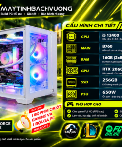 PC GAMING B760-I5 12400-RTX 2060 6GB (VGA đã qua sử dụng)