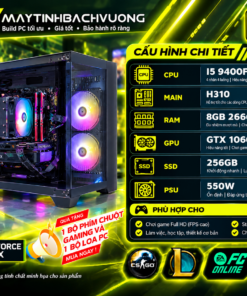 PC GAMING H310M/I5 9400F/GTX 1060 3G (VGA qua sử dụng)