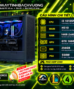 PC GAMING H510M/I3 10105F/RAM 16G/VGA 1660 6GB NEW