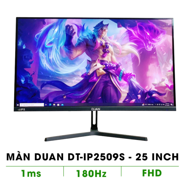 MÀN HÌNH PHẲNG 25 INCH DUAN IP25F 180 MÀU ĐEN 180HZ IPS 2Ms NEW