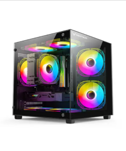 VỎ CASE CENTAUR HYPER GAMING - Black M-ATX, Chưa Kèm FAN NEW