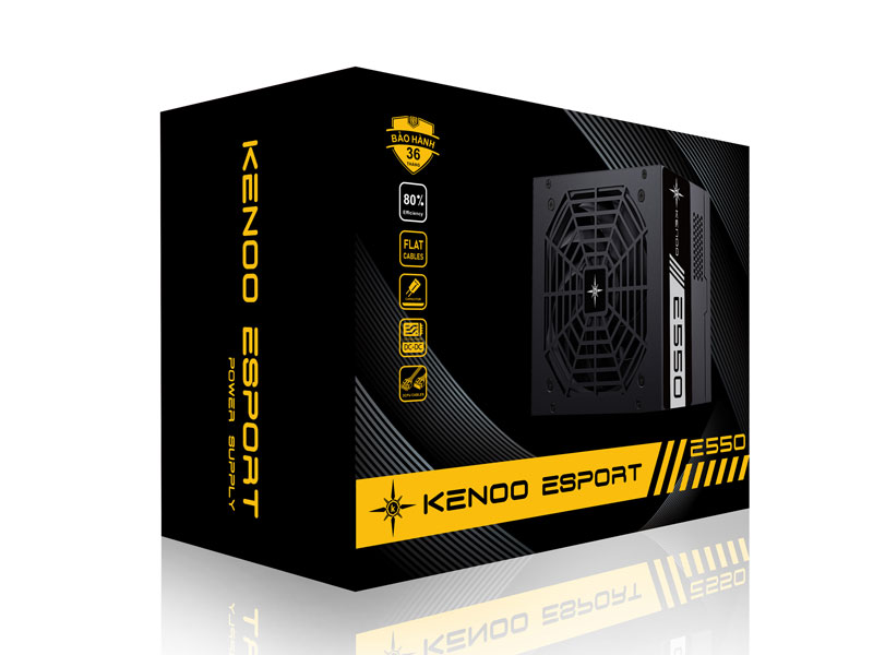 NGUỒN KENOO ESPORT E550C - 550W NEW