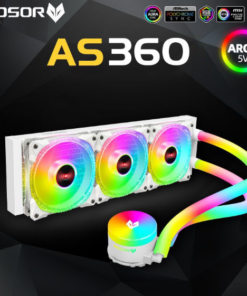 TẢN NHIỆT COOLMOON AOSOR 360 RGB WHITE NEW BOX ( 3 FAN )