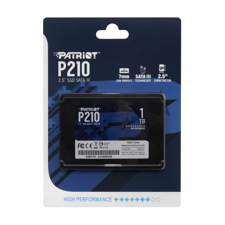 Ổ cứng SSD Patriot P210 1TB 2.5'' SATA III NEW