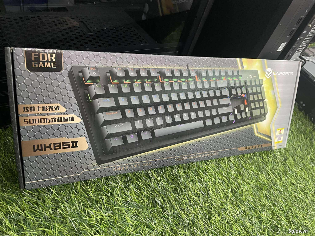 Bàn Phím Cơ Gaming LAPOP WK85 BLACK NEW