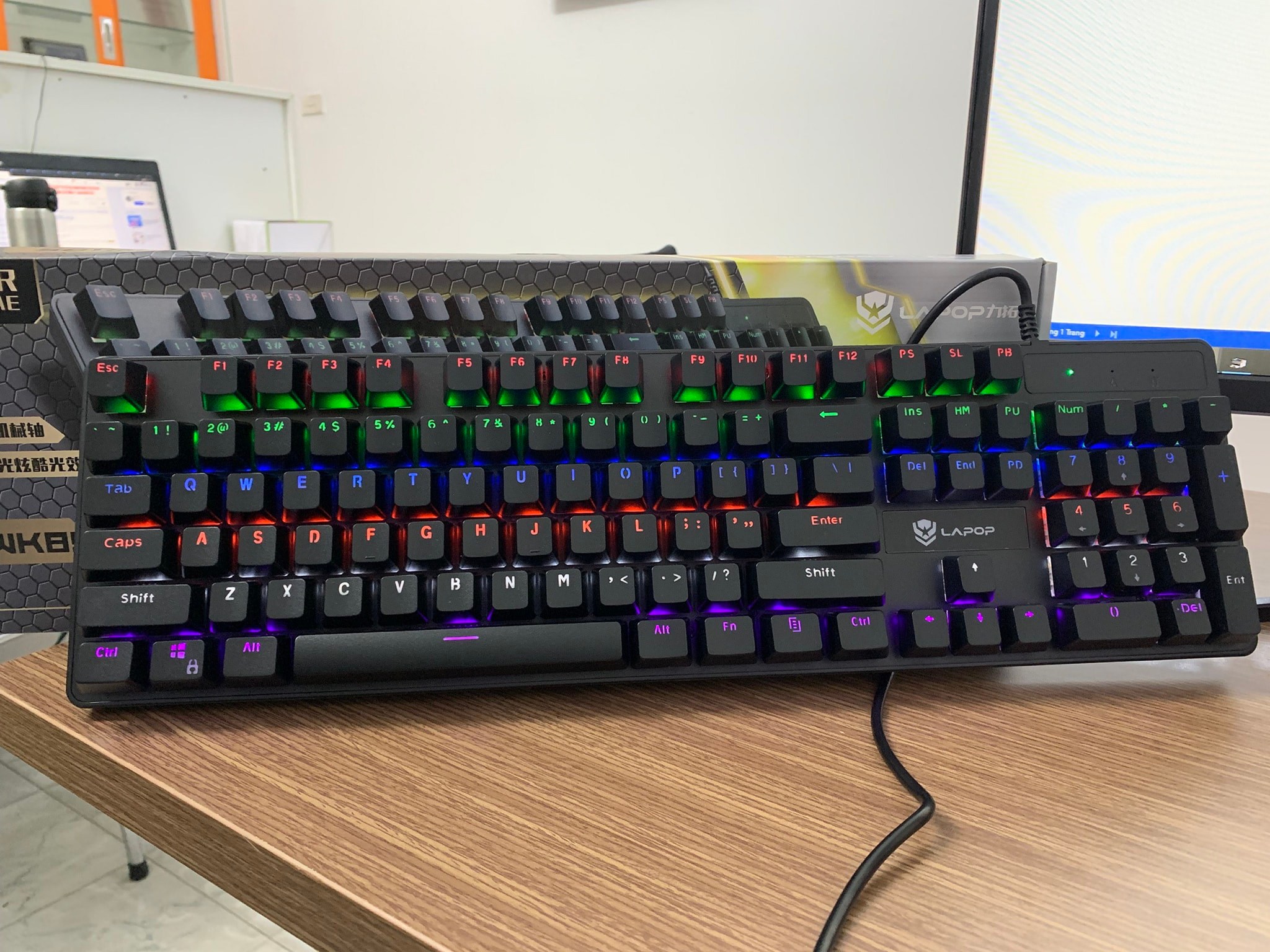Bàn Phím Cơ Gaming LAPOP WK85 BLACK NEW - Ảnh 2