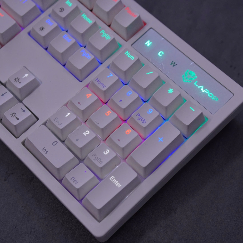 Bàn Phím Cơ Gaming LAPOP WK85 WHITE NEW - Ảnh 4